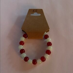 Size extra small handmade glass bead bracelet